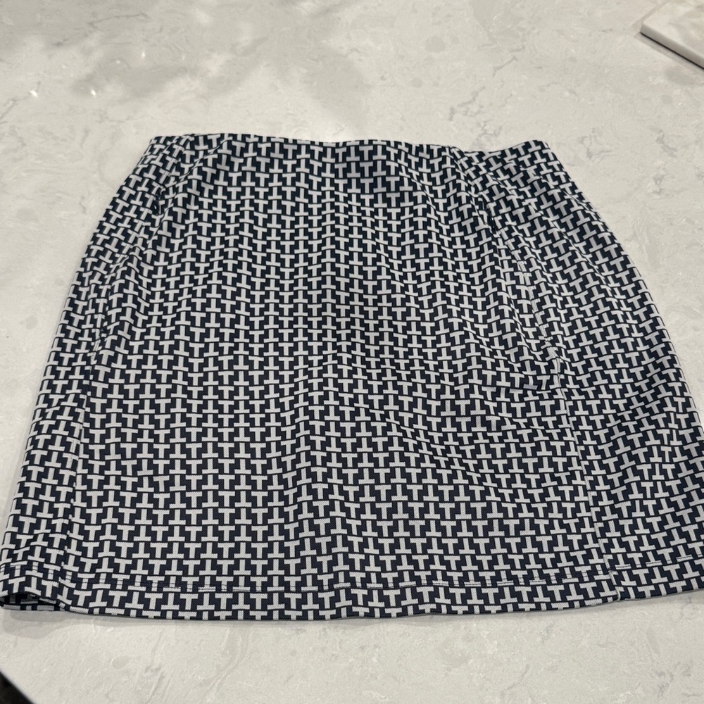 Tory Sport Black and White Mini Skirt